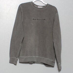 Phenomenal embroidered Black Lives Matter crew neck sweatshirt